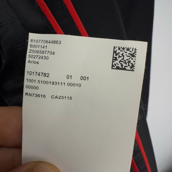 HUGO by HUGO BOSS βAriosβ Zip-Trim Lapel Blazer 42R Black EU52 - Picture 8 of 9